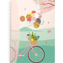 Oxford Horizons spiraalschrift, ft B5, 120 bladzijden, geruit 5 mm, geassorteerde kleuren