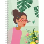 Oxford Spiral Wired Notebook Horizon A5 120 Pages 5mm Grid Assorted Colours