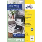 Avery Zweckform multipurpose labels, 38x21.2mm, white, permanent adhesive, 650 labels, 10 sheets
