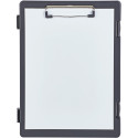 MAUL Porte-bloc Lefty avec compartiment, PP A4 portrait, ouvert sur la gauche, 33.5x24.5x2.5cm noir