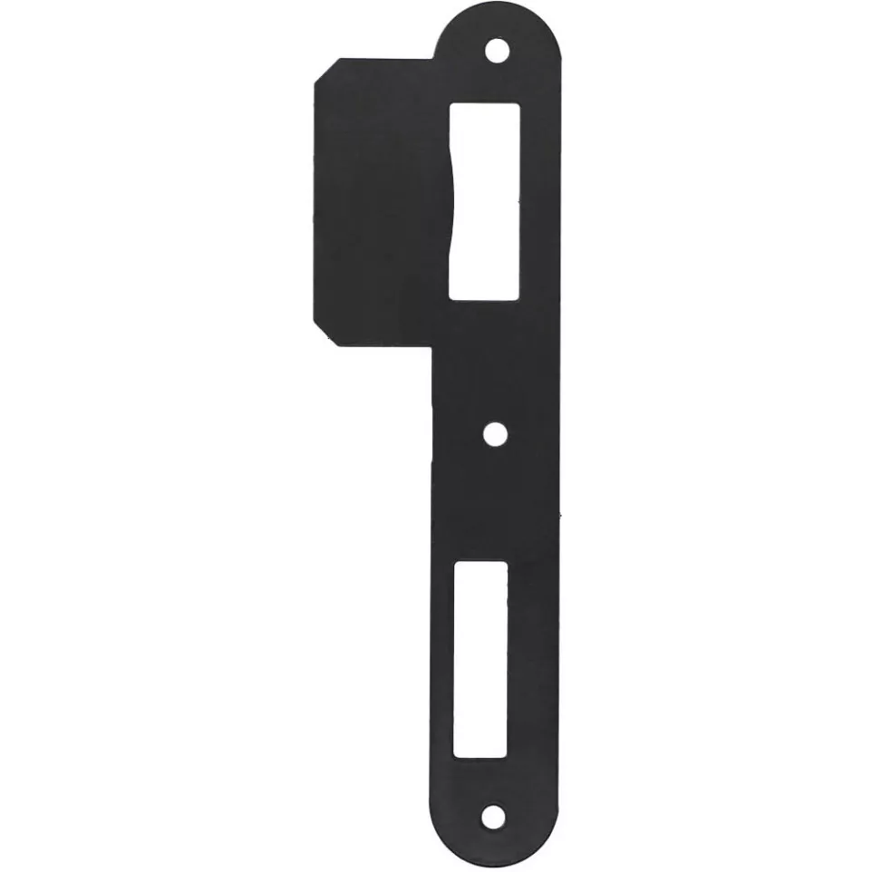 Black Rounded Flat Strike Plate...