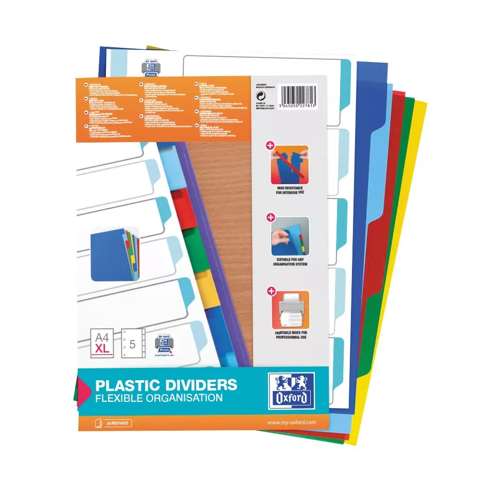 Oxford intercalaires, format A4 XL,...