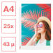 Esselte Colour'Breeze A4 Punched Pocket 43 Microns Pack of 25
