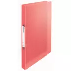 Esselte Colour'Breeze classeur à anneaux, 2 anneaux, PP, ft A4, avec farde souple, corail