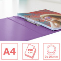 Esselte Colour'Breeze classeur à anneaux, 2 anneaux, PP, ft A4, avec farde rigide, lavande