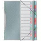Esselte Colour'Breeze sorteermap, PP, ft A4, 12 tabs, assorti