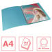 Esselte Colour'Breeze classeur à anneaux, 4 anneaux, PP, ft A4, avec farde souple, bleu