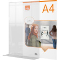 Nobo Premium Plus Acrylic Display Board with Stand A4
