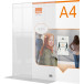 Nobo Premium Plus Acrylic Display Board with Stand A4
