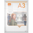 Nobo Premium Plus acryl informatiebord, wandgemonteerd, ft A3