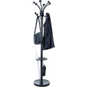 MAUL kapstok Nubis metaal, hoogte 175 cm, 20 ophanghaken met parapluhouder, zwart RAL9004
