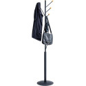 MAUL Aura Coat Rack, height 180cm, 4 hooks, black RAL9004