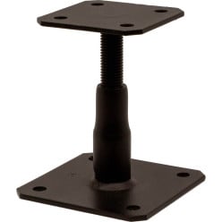 Adjustable Black Post Base 100/150 per piece