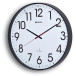 MAULclimb wandklok, radiogestuurd, diameter 47 x 5,5 cm, zwart