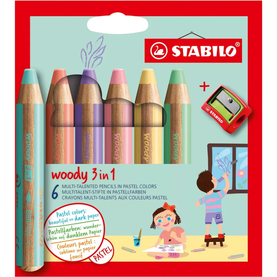 STABILO woody 3in1 crayon de couleur,...