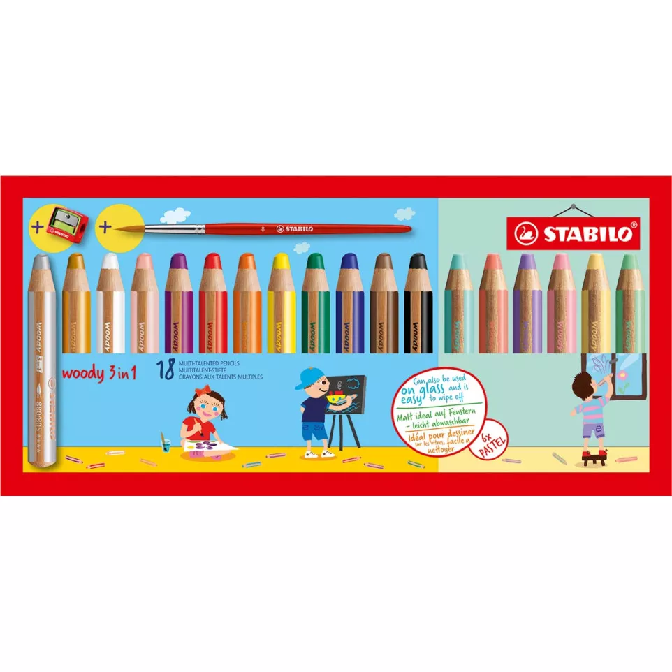 STABILO woody 3in1 kleurpotlood, etui...