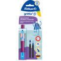 Pelikan Griffix Ink Pen Right-Handed Blister Pack Lilac Blue