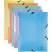 Exacompta Chromaline Pastel Folder with 3 Flaps and Label Assorted Colors
