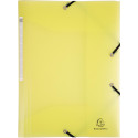 Exacompta Chromaline elastomap met 3 kleppen, met rugetiket, geassorteerde pastelkleuren