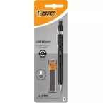 Bic vulpotlood Criterium, blister van 1 stuk + 12 vullingen (gratis), zwart, 0,7 mm