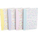 Oxford Floral softcover notitieblok, ft 9 x 14 cm, 30 vel, gelijnd, 4 geassorteerde designs
