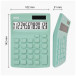 Desq New Generation Compact Desktop Calculator, Green