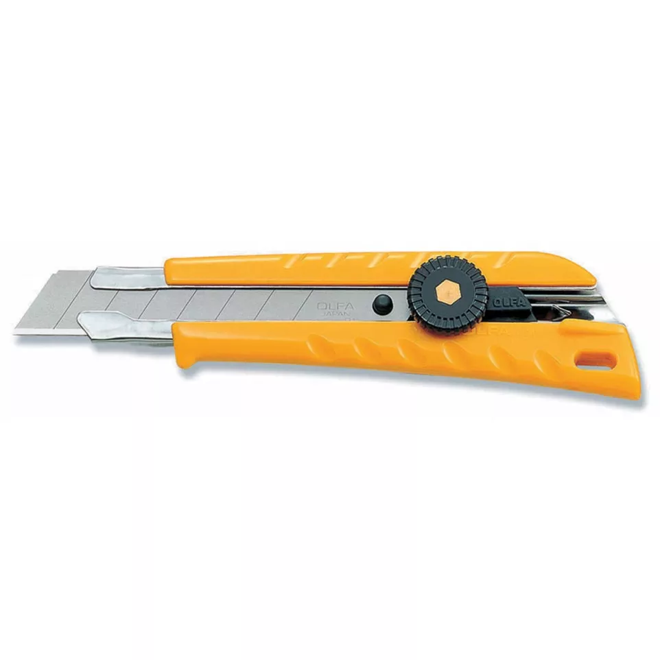 Olfa Cutter L-1 Green, 18 mm, jaune