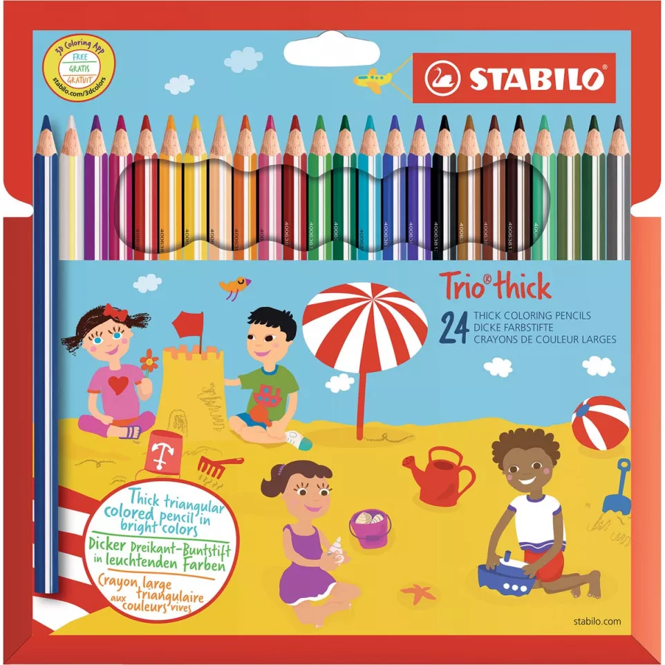 STABILO Trio thick kleurpotlood, etui...
