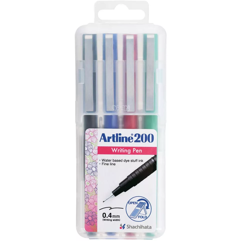 Artline 200 Fineliner Pens, Assorted...