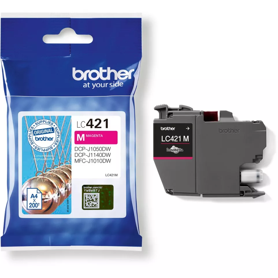 Brother LC421M Magenta Ink Cartridge...