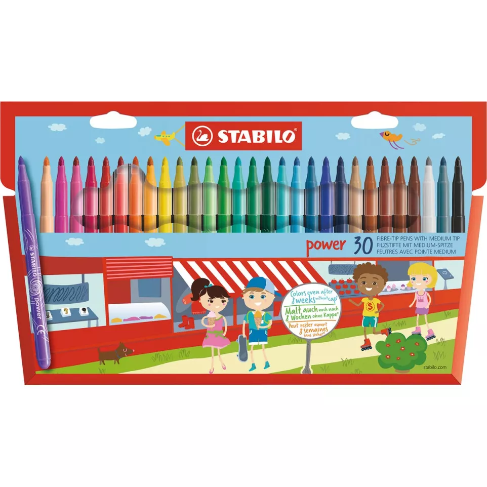 STABILO power felt-tip pens set of 30...