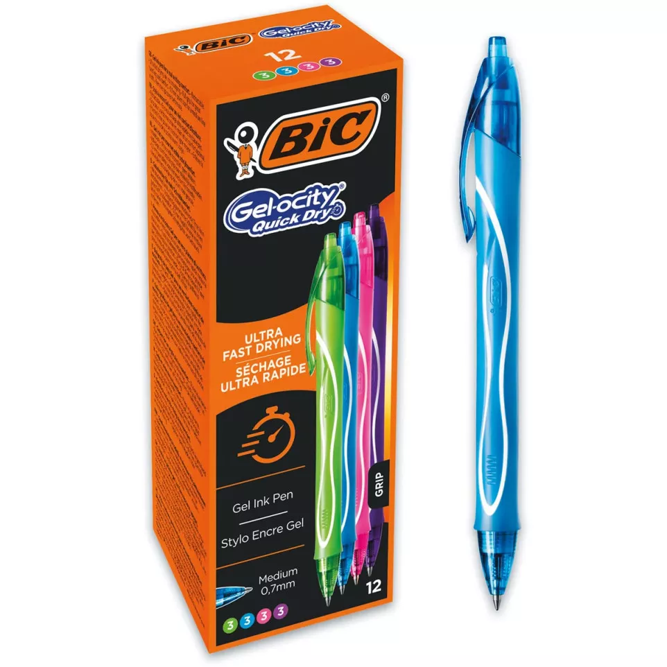BIC Gel-ocity Quick Dry Retractable...