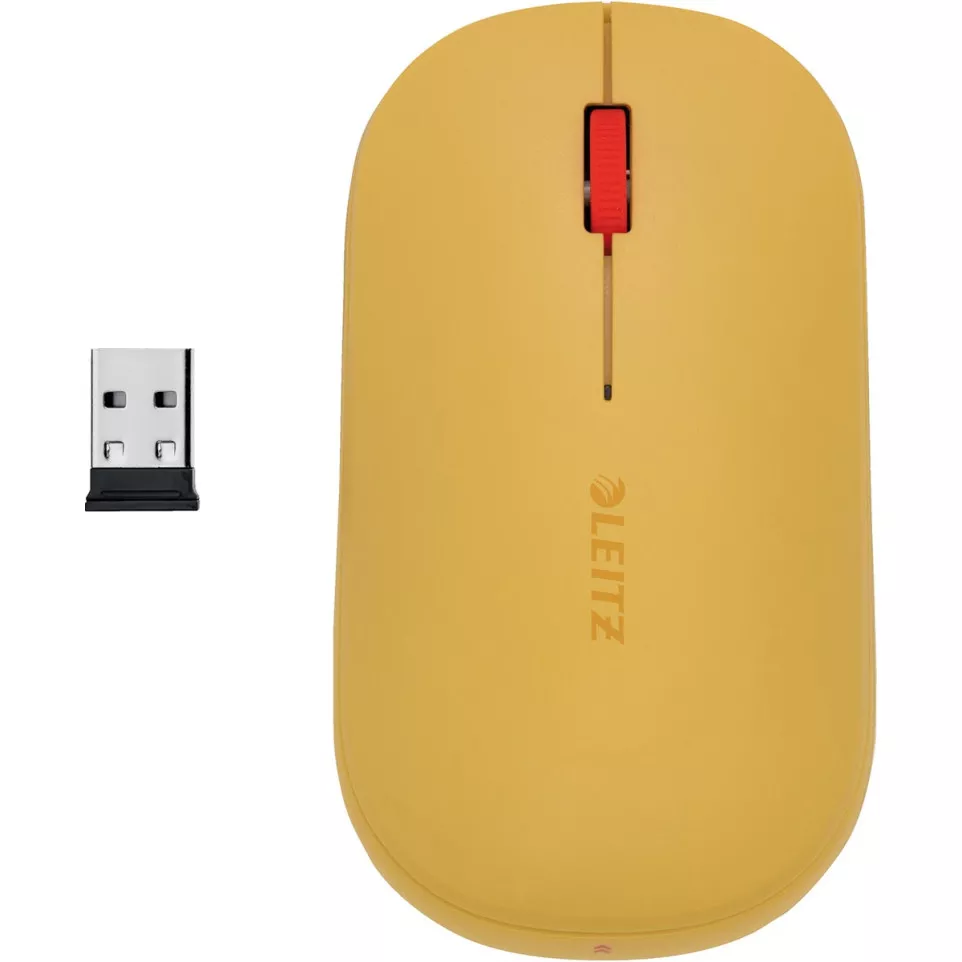 Leitz Cosy draadloze muis, geel