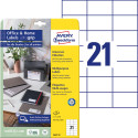 Avery Zweckform étiquettes polyvalentes, 70x42,3mm, blanc, adhésif permanent, 210 étiquettes, 10 feuilles