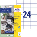 Avery Zweckform multipurpose labels, 70x37 mm, white, permanent adhesive, 240 labels, 10 sheets