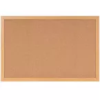 Bi-Office Earth Prime tableau en liège, cadre en chene, ft 120 x 90 cm