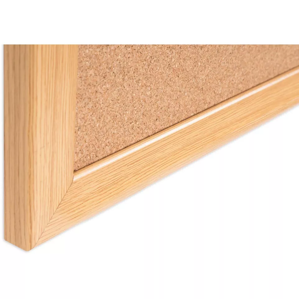 Bi-Office Earth Prime Cork Board Oak...