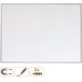 Nobo magnetic whiteboard with aluminum frame 58.5 x 43 cm