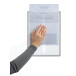 Durable A4 Information Sleeve with Static Mount, Pack of 5, Graphite