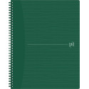 Oxford Origin Spiral Notebook, A4+ size, 140 lined pages, green cover