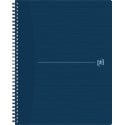 Oxford Origin cahier spiralé, ft A4+, 140 pages, ligné, bleu