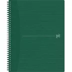 Oxford Origin cahier spiralé, ft A4+, 140 pages, quadrillé 5 mm, vert