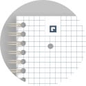 Oxford Origin cahier spiralé, ft A4+, 140 pages, quadrillé 5 mm, gris