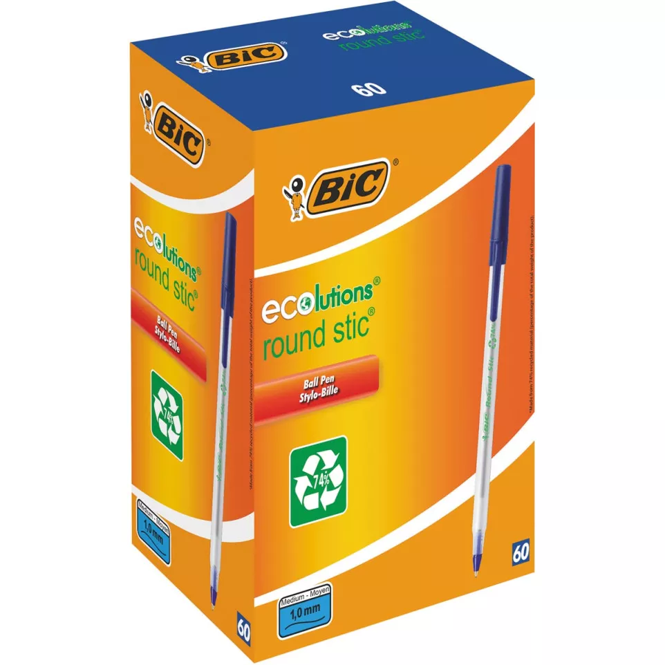 Bic balpen ECOlutions Round Stic, blauw