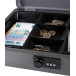 Coffret à monnaie Pavo 12 inch avec serrure à combinaison, gris foncé