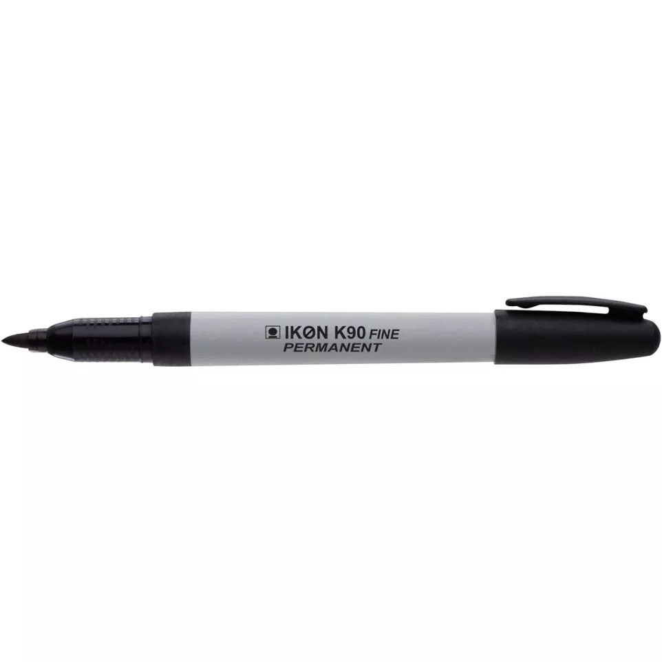 Ikon Fine Point Permanent Marker Black