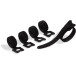 Durable Cavoline Grip Tie kabelbinder met klittenband, zwart, pak van 5 stuks