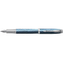 Parker IM Premium stylo plume, fine, en boîte-cadeau, blue (bleu/argent)