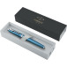 Parker IM Premium stylo plume, fine, en boîte-cadeau, blue (bleu/argent)