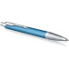 Parker IM Premium stylo bille, moyenne, en boîte-cadeau, Blue (bleu/argent)